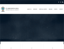 Tablet Screenshot of clarendonhillchurch.org